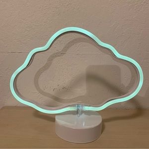Neon cloud desktop decor item light up